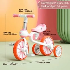 Budget π― GLAF Toddler Tricycle For 1-3 Years Olds Kids Trike Bike For Ages 2 π§ Girls Boys 4 In 1 Toddlers Bike With Push Handle Removable Pedal And Adjustable Seat Height Blue π₯° 17 Budget π― GLAF Toddler Tricycle For 1-3 Years Olds Kids Trike Bike For Ages 2 π§ Girls Boys 4 In 1 Toddlers Bike With Push Handle Removable Pedal And Adjustable Seat Height Blue π₯° -Kids' Tricycles Sales 518mfdMboML