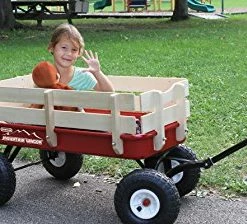 Coupon 🎉 Mountain Wagon - Pull-Along Wagon For Kids With Wooden Panels, All Terrain Tires, Wide Grip Handle, Wide Wheel Base 👍 8 Coupon 🎉 Mountain Wagon - Pull-Along Wagon For Kids With Wooden Panels, All Terrain Tires, Wide Grip Handle, Wide Wheel Base 👍 -Kids' Tricycles Sales 51AXzO27ohL