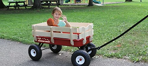 Coupon 🎉 Mountain Wagon - Pull-Along Wagon For Kids With Wooden Panels, All Terrain Tires, Wide Grip Handle, Wide Wheel Base 👍 4 Coupon 🎉 Mountain Wagon - Pull-Along Wagon For Kids With Wooden Panels, All Terrain Tires, Wide Grip Handle, Wide Wheel Base 👍 - Image 4