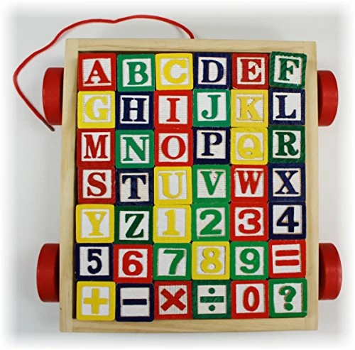 Wholesale ✔️ Homeware Matty's Toy Stop 42-Piece Classic Wooden ABC/123 Stack And Build Blocks Wagon With Learning Pictures ✔️ 3 Wholesale ✔️ Homeware Matty's Toy Stop 42-Piece Classic Wooden ABC/123 Stack And Build Blocks Wagon With Learning Pictures ✔️ - Image 3