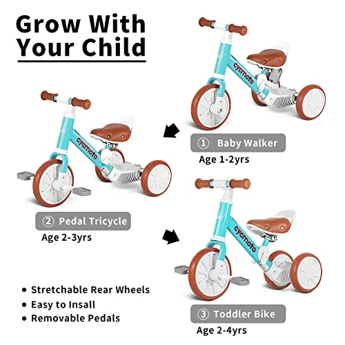 Top 10 ๐ JOYSTAR 3 In 1 Kids Tricycles For 1-3 Year Olds, Three Wheels Toddlers Trike With Detachable Pedals, Toddler Tricycle Bikes For First ๐ Birthday Gift, Baby Bikes For 12-48 Months Old Boys ๐ง Girls Pink ๐คฉ 2 Top 10 ๐ JOYSTAR 3 In 1 Kids Tricycles For 1-3 Year Olds, Three Wheels Toddlers Trike With Detachable Pedals, Toddler Tricycle Bikes For First ๐ Birthday Gift, Baby Bikes For 12-48 Months Old Boys ๐ง Girls Pink ๐คฉ - Image 2