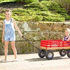 Discount 😉 The Berlin Flyer Berlin Flyer Sport Kid's Wagon - Model F410 - Amish Made In Ohio, USA - 10" No-Flat Tires (Red) 😍 -Kids' Tricycles Sales 51FIAdcLS2L
