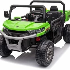 Flash Sale 😉 Sopbost 24V Ride On Toys For Big Kids 2 Seater Battery Powered Cars For Kids Side By Side UTV With 2x200W Motor Electric Ride On Dump Truck W/ Electric Dump Bed/Shovel, EVA Wheels, USB, AUX (Blue) 🌟 -Kids' Tricycles Sales 51GH9jQ1lmL. AC