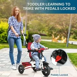 Buy ๐งจ JOYMOR 5-in-1 Bay Trike, Kid's Tricycle, Stroller Trike, Push Trike For Toddler, Boys And ๐ง Girls Age 1-4, Red ๐ 9 Buy ๐งจ JOYMOR 5-in-1 Bay Trike, Kid's Tricycle, Stroller Trike, Push Trike For Toddler, Boys And ๐ง Girls Age 1-4, Red ๐ -Kids' Tricycles Sales 51KCMiHYhnL