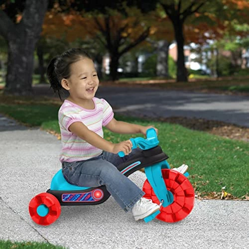 Hot Sale ๐ American Plastic Toys Mini Trike Tricycle, Strong Steel Axles For Balance, Motor Skills Development, Red, Blue, Cool Graphics, Ages 18 Months+ ๐ 2 Hot Sale ๐ American Plastic Toys Mini Trike Tricycle, Strong Steel Axles For Balance, Motor Skills Development, Red, Blue, Cool Graphics, Ages 18 Months+ ๐ - Image 2
