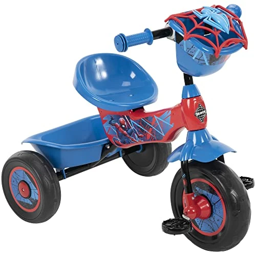 Hot Sale ✔️ Marvel Spider-Man 3 Wheel Preschool Training Tricycle With Steel Frame, Storage Basket, Red & Blue 👍 1 Hot Sale ✔️ Marvel Spider-Man 3 Wheel Preschool Training Tricycle With Steel Frame, Storage Basket, Red & Blue 👍