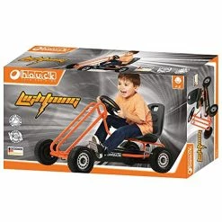 Hot Sale 🤩 Lightning - Pedal Go Kart | Pedal Car | Ride On Toys For Boys & 👧 Girls With Ergonomic Adjustable Seat & Sharp Handling - Orange ✔️ -Kids' Tricycles Sales 51QzZrXT8UL