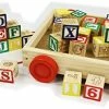 Wholesale ✔️ Homeware Matty's Toy Stop 42-Piece Classic Wooden ABC/123 Stack And Build Blocks Wagon With Learning Pictures ✔️