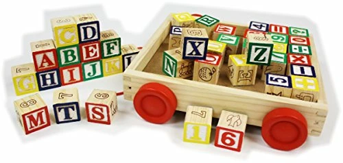Wholesale ✔️ Homeware Matty's Toy Stop 42-Piece Classic Wooden ABC/123 Stack And Build Blocks Wagon With Learning Pictures ✔️ 1 Wholesale ✔️ Homeware Matty's Toy Stop 42-Piece Classic Wooden ABC/123 Stack And Build Blocks Wagon With Learning Pictures ✔️