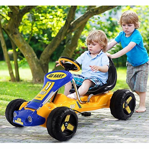 Deals β Kids Pedal Go Kart, 4 Wheel Ride On Car, Pedal Powered Ride On Toys For Boys & π§ Girls With Adjustable Seat, Pedal Cart For Kids 37"Γ 24.8"Γ 20.1" (Yellow) β€οΈ 2 Deals β Kids Pedal Go Kart, 4 Wheel Ride On Car, Pedal Powered Ride On Toys For Boys & π§ Girls With Adjustable Seat, Pedal Cart For Kids 37"Γ 24.8"Γ 20.1" (Yellow) β€οΈ - Image 2