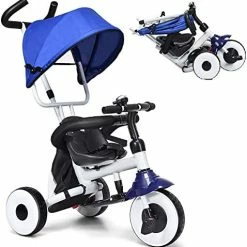 Wholesale โญ BABY JOY Tricycle For Toddlers, Folding Trike W/Adjustable Parent Handle, Canopy, Storage Bag, Safety Harness & Wheel Brakes, Baby Push Tricycle Stroller For Kids Boys ๐ง Girls Aged 1-5 Years Old Blue โจ 14 Wholesale โญ BABY JOY Tricycle For Toddlers, Folding Trike W/Adjustable Parent Handle, Canopy, Storage Bag, Safety Harness & Wheel Brakes, Baby Push Tricycle Stroller For Kids Boys ๐ง Girls Aged 1-5 Years Old Blue โจ -Kids' Tricycles Sales 51TIXPrb8RL. AC