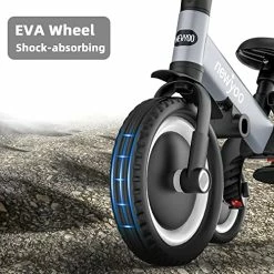 Best Sale 👍 Newyoo 5 In 1 Toddler Tricycle With Parent Steering Push Handle For 1,2,3 Years Old Boys And 👧 Girls, Kids Push Trike, Toddler Bike With Removable Pedals, Adjustable Seat And Handle (Grey) Yellow-006 😀 14 Best Sale 👍 Newyoo 5 In 1 Toddler Tricycle With Parent Steering Push Handle For 1,2,3 Years Old Boys And 👧 Girls, Kids Push Trike, Toddler Bike With Removable Pedals, Adjustable Seat And Handle (Grey) Yellow-006 😀 -Kids' Tricycles Sales 51UZy1pat0L