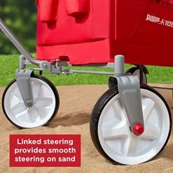 Flash Sale π Beach & Boardwalk Wagon, Folding Beach Cart, Ages 1.5+, Red Beach Wagon π
