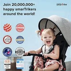 Best Sale 🎉 SmarTrike Toddler Tricycle Stroller, Compact Bike Stroller For Kids, Easy Push Tricycle Kids Stroller Doubles As A Toddler Bike, Baby Tricycle For 1, 2, 3 Years Old Adjusts And Folds (Red, STR3) ⭐ -Kids' Tricycles Sales 51ZguUsbzgS