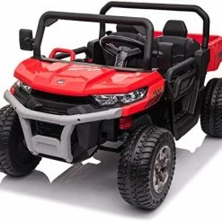 Flash Sale 😉 Sopbost 24V Ride On Toys For Big Kids 2 Seater Battery Powered Cars For Kids Side By Side UTV With 2x200W Motor Electric Ride On Dump Truck W/ Electric Dump Bed/Shovel, EVA Wheels, USB, AUX (Blue) 🌟 -Kids' Tricycles Sales 51b3zJqlgdL. AC