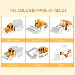 Outlet 🎁 Toddler Toys For 3 4 5 6 Years Old Boys, Die-cast Construction Toys Car Carrier Vehicle Toy Set W/ Play Mat, Kids Toys Truck Alloy Metal Car Toys Set For Age 3-9 Toddlers Kids Boys & 👧 Girls 🌟 -Kids' Tricycles Sales 51fwKOnnjbL