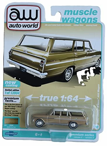 Hot Sale ๐ Generic Auto World 1963 Chevy II Nova 400 Wagon, Muscle Wagons ๐ 1 Hot Sale ๐ Generic Auto World 1963 Chevy II Nova 400 Wagon, Muscle Wagons ๐