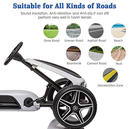 Brand new π COLOR TREE Go Kart For Kids, Pedal Go Kart, 4 Wheel Pedal Powered Ride On Toys, Music And Horn, Adjustable Seat, Manual Brake, Gift For Boys π§ Girls β¨ 3 Brand new π COLOR TREE Go Kart For Kids, Pedal Go Kart, 4 Wheel Pedal Powered Ride On Toys, Music And Horn, Adjustable Seat, Manual Brake, Gift For Boys π§ Girls β¨ - Image 3