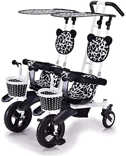 Outlet 🤩 NUBAO Stroller Wagon Trike Children Tricycle Kids Trike, Double Tricycle Lightweight 2-Seat Bicycle Twin Stroller With Detachable Canopy,Safe And Comfort For Kids From 6 Months To 4 Years Old Over 1 Year Ol 🥰 1 Outlet 🤩 NUBAO Stroller Wagon Trike Children Tricycle Kids Trike, Double Tricycle Lightweight 2-Seat Bicycle Twin Stroller With Detachable Canopy,Safe And Comfort For Kids From 6 Months To 4 Years Old Over 1 Year Ol 🥰