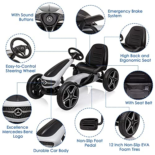 Brand new π COLOR TREE Go Kart For Kids, Pedal Go Kart, 4 Wheel Pedal Powered Ride On Toys, Music And Horn, Adjustable Seat, Manual Brake, Gift For Boys π§ Girls β¨ 1 Brand new π COLOR TREE Go Kart For Kids, Pedal Go Kart, 4 Wheel Pedal Powered Ride On Toys, Music And Horn, Adjustable Seat, Manual Brake, Gift For Boys π§ Girls β¨