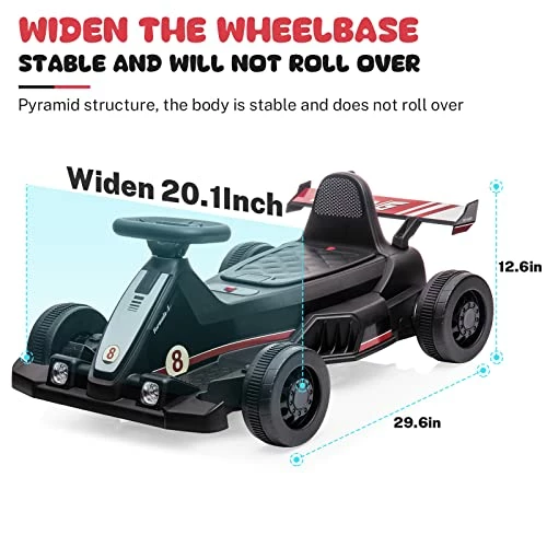 Flash Sale β¨ YOFE Electric Go Kart For Kids With Bubble Machine,25W 6V Battery Powered Pedal Go Kart With Horn, LED Lights For Age 2-5 Boys π§ Girls (Black) β 3 Flash Sale β¨ YOFE Electric Go Kart For Kids With Bubble Machine,25W 6V Battery Powered Pedal Go Kart With Horn, LED Lights For Age 2-5 Boys π§ Girls (Black) β - Image 3