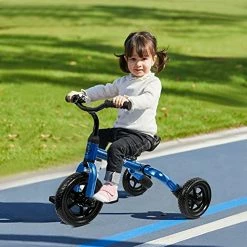 Cheap 👏 3 In 1 Toddler Tricycles For 2 - 4 Years Old Boys And 👧 Girls With Detachable Pedal And Bell | Foldable Baby Balance Bike Riding Toys For 24 Month Up Kids | Infant First 🎂 Birthday New Year Gift Blue 💯 -Kids' Tricycles Sales 51pAeLBCRxS