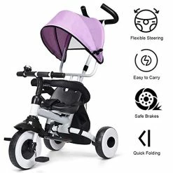 Wholesale โญ BABY JOY Tricycle For Toddlers, Folding Trike W/Adjustable Parent Handle, Canopy, Storage Bag, Safety Harness & Wheel Brakes, Baby Push Tricycle Stroller For Kids Boys ๐ง Girls Aged 1-5 Years Old Blue โจ 11 Wholesale โญ BABY JOY Tricycle For Toddlers, Folding Trike W/Adjustable Parent Handle, Canopy, Storage Bag, Safety Harness & Wheel Brakes, Baby Push Tricycle Stroller For Kids Boys ๐ง Girls Aged 1-5 Years Old Blue โจ -Kids' Tricycles Sales 51qBikni7VL