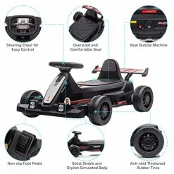 Flash Sale β¨ YOFE Electric Go Kart For Kids With Bubble Machine,25W 6V Battery Powered Pedal Go Kart With Horn, LED Lights For Age 2-5 Boys π§ Girls (Black) β 10 Flash Sale β¨ YOFE Electric Go Kart For Kids With Bubble Machine,25W 6V Battery Powered Pedal Go Kart With Horn, LED Lights For Age 2-5 Boys π§ Girls (Black) β -Kids' Tricycles Sales 51qEwkmqBOL