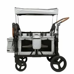 Best deal 🔔 Keenz XC Luxury Kids Stroller Wagon For 2 High Back Removeable Seats 5-Point Safety Harnesses, Push/Pull, Snack Tray, Storage, UV Protected Canopy System & Blackout Panels, Smoke Grey Smoke / Grey 🔔