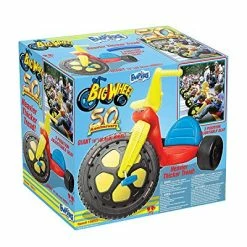 Best deal 😀 The Original Big Wheel,Blue-Yellow-Red, Giant 16' Wheel Ride On Tricycle,3 Position Seat - Trike, Kid Powered Pedal Bike,50th Year, Sit Down Riding Around Outdoor Toy, Ages 3-8 (19053) 🥰 -Kids' Tricycles Sales 51vWXCHNeHL