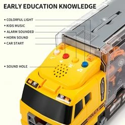 Outlet 🎁 Toddler Toys For 3 4 5 6 Years Old Boys, Die-cast Construction Toys Car Carrier Vehicle Toy Set W/ Play Mat, Kids Toys Truck Alloy Metal Car Toys Set For Age 3-9 Toddlers Kids Boys & 👧 Girls 🌟 -Kids' Tricycles Sales 51xYgCGfuLL