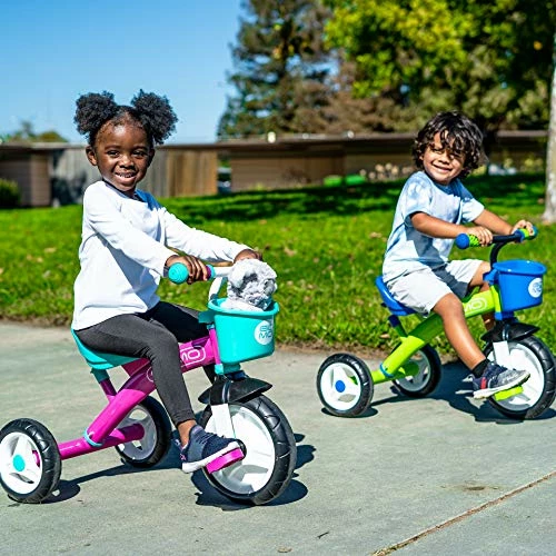 Cheap ๐ฅฐ Kids Tricycles For 2 Year Olds, 3 Year Olds & Kids 1-6, Big Wheels Baby Bike Toddler Bikes - Trikes For Toddlers With Push Handle (Green/Blue) ๐ 2 Cheap ๐ฅฐ Kids Tricycles For 2 Year Olds, 3 Year Olds & Kids 1-6, Big Wheels Baby Bike Toddler Bikes - Trikes For Toddlers With Push Handle (Green/Blue) ๐ - Image 2