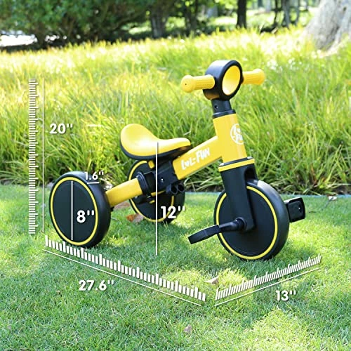 Discount ⭐ LOL-FUN 3 In 1 Kids Tricycle For Toddlers Ages 1-3 Bicycle Toy For 1 2 Year Old Boys 👧 Girls Gift With Easy Assembly Removable Pedal Midnight Blue 🔥 4 Discount ⭐ LOL-FUN 3 In 1 Kids Tricycle For Toddlers Ages 1-3 Bicycle Toy For 1 2 Year Old Boys 👧 Girls Gift With Easy Assembly Removable Pedal Midnight Blue 🔥 - Image 4